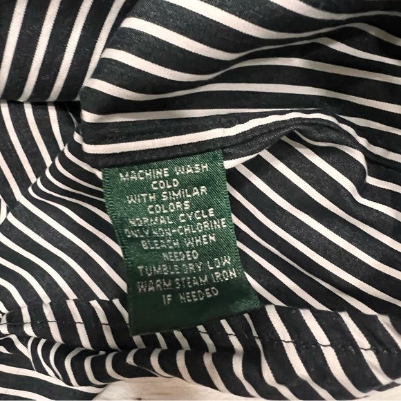 Lauren Ralph Lauren striped button down shirt size L - Picture 7 of 9